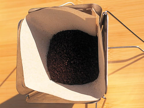 Snow Peak Collapsible Coffee Drip - Stainless Steel Pour-Over Gear for Camping