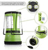 LE LED Camping Lantern Rechargeable, 600LM, Detachable Flashlight, USB Cable & Car Charger Included