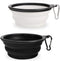 Dog Bowl Pet Collapsible Bowls, 2 Pack Portable Foldable Travel Bowls for Dogs Cats and Small Animals