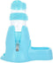 Guardians Hamster Water Bottle, Automatic Drinking Bottle with Food Container Base, 80ml, Blue