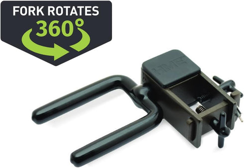 HME Durable Reliable Universally Mountable Hunting Tree Stand Bow Holder - 360 Fork Rotation