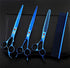 Purple Dragon 8.0 inch Dog Hair Cutting Scissors, Curved and Thinning Grooming Tool Kit