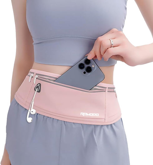 Running Belt Fanny Packs for Women, Water Resistant Large Capacity Waist Pack for iPhone 15 14 13, Lightweight Running