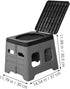 Portable Foldable Toilet for Outdoor Travel Emergency Potty for Camping Lightweight Carry Design with Garbage Bags