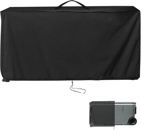 Patio Cooler Cart Cover for Most 80 Quart Rolling Cooler Cart Cover