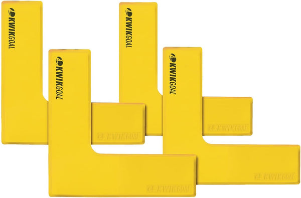 Kwik Goal Flat Corner Marker (Pack of 4), Yellow