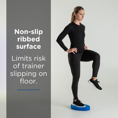 THERABAND Blue Foam Stability Trainer Pad, Intermediate Level, Balance Trainer & Wobble Cushion for Core Strength