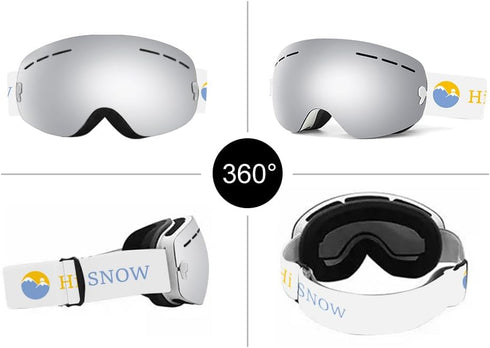Kid's Goggles for Snowboard or Ski, Ages 5-14