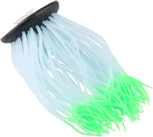 AYNEFY Artificial Aquarium Fish Tank Decoration, Luminous Sea Anemone Ornament, Silicone Coral Plant
