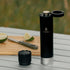 VSSL Insulated Flask with True Wireless Speaqua Speaker, Stainless Steel, USB-C Recharge, Cord Included
