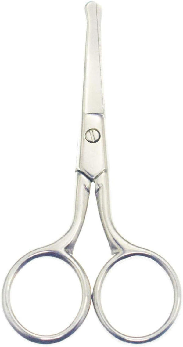 3.6 Inch Silent Pet Grooming Scissors for Cats & Dogs, Tiny Safety Curved - Quiet Alternative to Electric Clippers