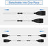 Kayak Paddles, Pair of Detachable Lightweight Aluminum Alloy Oars for Boating, Canoeing, Surfing, Outdoor Sports