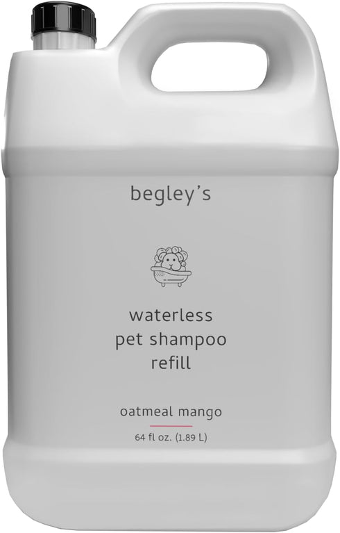 Begley's No Rinse Waterless Pet Shampoo, Bathless Cleaning, Deodorizing, and Odor Removal