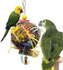 EBaokuup 2 Pack Bird Chewing Toys, Foraging Shredder Hanging Toy for Parrot Cage (Cockatiel Conure African Grey)