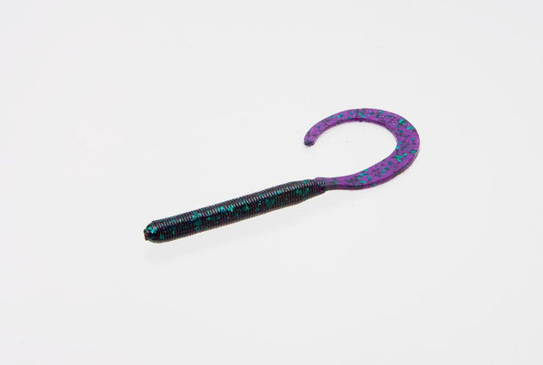 Zoom Bait Curly Tail Bait - Pack of 20 (Junebug), 4-Inch