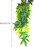 Dsoar 40cm/16in Aquarium Decorations, Artificial Plant Fake Plastic Water Grass for Fish Tank Decor