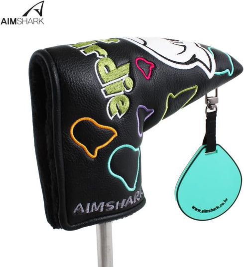 Nice Birdie Putter Cover, Blade Type Golf Head Covers in Black
