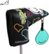 Nice Birdie Putter Cover, Blade Type Golf Head Covers in Black
