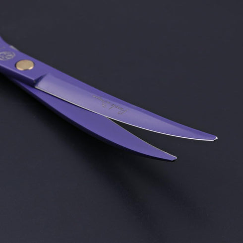 Professional Dog Grooming Scissor Kit - Purple Dragon 7.0 inch Hair Cutting, Curved & Chunker Shears with Bag
