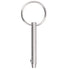 Quick Release Pin Bimini Top Pin, 0.25 Inch Diameter, 3 Inch Total Length, 4 PCS Full 316 Stainless Steel