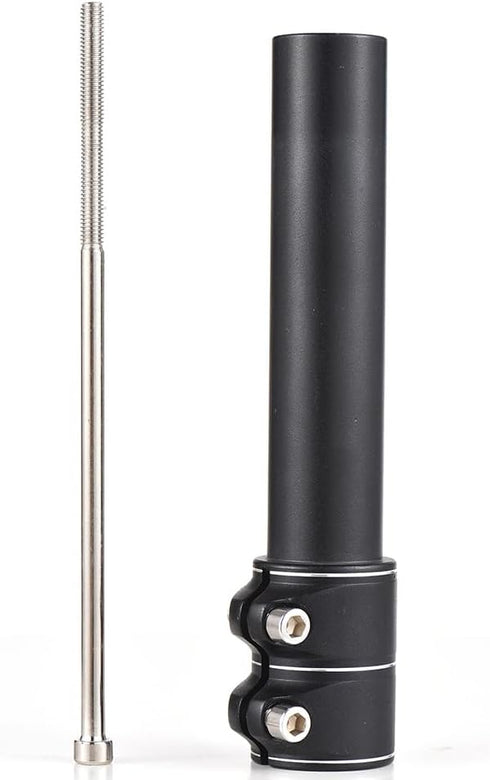 Lixada Bike Stem Riser, Adjustable Handlebar Riser Adapter, Black, Suitable for Mountain Bike, Road Bike, MTB