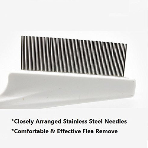 Pet Comb for Cat Dog Grooming, Long Handle Grooming Comb for Pet Kitten Puppy Small Animal.