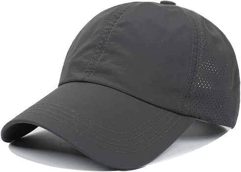 Womens Quick Drying Criss Cross Ponytail Hat - UV Protection Baseball Cap Sun Hats