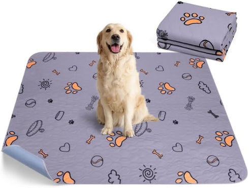 Washable Pee Pads for Dogs, 2 Pack Large 34"x36" Super Absorbent Reusable
