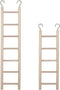 2pcs Bird Wooden Ladder, Wooden Ladder for Bird Cage Parrot Climbing Toy (5 & 7 Step)