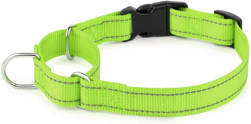 Plutus Pet Reflective Martingale Collar with Buckle, Durable Adjustable Training Collar for Small Medium Large Dogs,