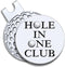Hole in One Club Golf Ball Marker with Magnetic Hat Clip, Funny Gift for Men and Women Golfers