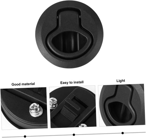 Kisangel 4pcs Plastic Storage Cabinet blackdecker Drawer Storage Cabinet Mixer Lift for Cabinet Marine Latch Lock Marine Lock Marine Hardware Staple Hook Tool chests Marine Door slam Kayak