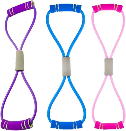 TOMOO Yoga Fitness Resistance Bands, Figure-of-Eight Chest Expander for Muscle Training and Bodybuilding