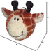 Pet Lou 4 Inch Squeaky Giraffe Toy, Orange, 11189