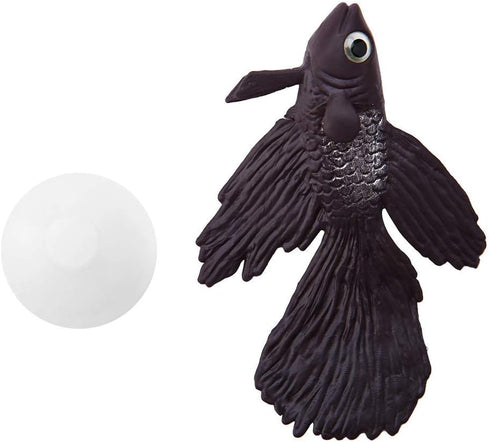 FTVOGUE Lifelike Brown Betta Fish Ornament, Silicone Artificial Funny Fish for Aquarium Decoration