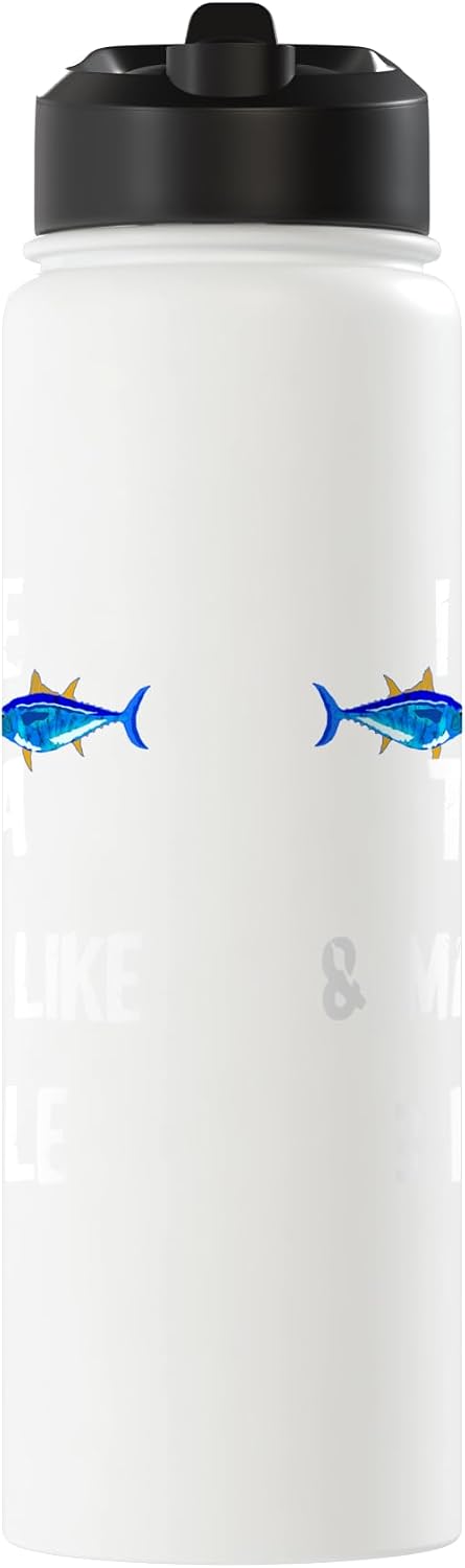 Cool Bluefin Tuna Deep Sea Fishing Angler Gifts Tuna Food Fish Predatory Fish Tuna Tin Funny Tuna Stainless Steel