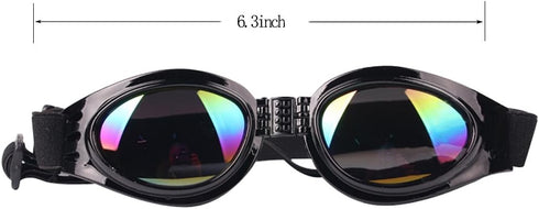 NACOCO Pet Glasses Dog Sunglasses for Golden Retriever and Samoyed, Big Dog Goggles (Black).