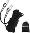 NewDoar Climbing Rope, High Strength Accessory Cord with 2 Steel Hooks for Outdoor Rescue and Safety