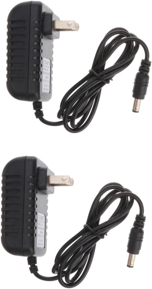 balacoo Power LED Plug DC Adapter - 12V Power Supply for Aquarium LED Lights, 2pcs