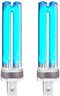 CNZ 9W UVC Replacement Bulb, G23 Base for Aquarium Pond Filter UV Clarifier, 2-Pack
