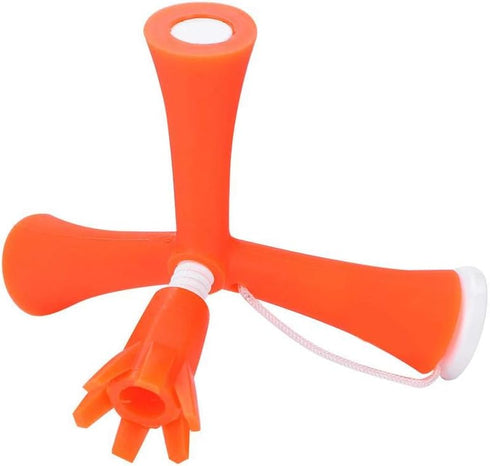 Tripod Golfball Tee, Height Adjustable Golfball Accessories for Practice Training (Orange)