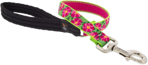 Lupine Traffic Leash 2-foot by 1" Wide, Petunias Design