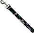 Dog Leash 4 Feet Long, Joker Die Laughing Haha, Black Purple Green, 0.5 Inch Wide