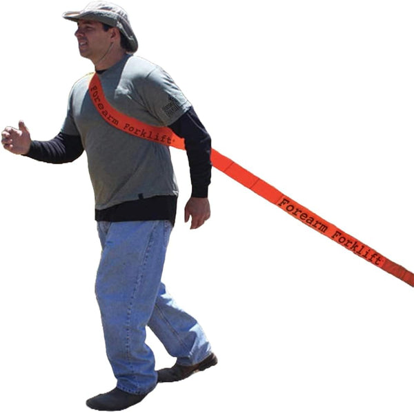 Forearm Forklift Premium Hunting Gear Deer Dragger - Easy to Use Sash Strap, High Visibility Blaze Orange, Lift, Drag,