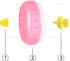 WishLotus Hamster Running Wheel, Silent Jogging Exercise Toy Hamster Cage Accessory for Drawf Hamster Golden Silk Shih Tzu Bear (Pink)