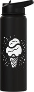 Gelato Shirts and Giveaways Frozen Ice Cream Drawing Dessert Sorbet Stainless Steel Insulated Water Bottle