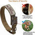 Tactical Dog Collar with USA American Flag, Heavy Duty Nylon K9 Adjustable Metal Buckle for Medium Large Dogs, Chew