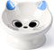 Raised Cat Food Bowl Ceramic, 15° Tilted Design, Anti Vomiting Backflow Prevention for Cats and Small Dogs, Blue
