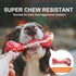 Dog Puppy Bone Toy for Aggressive Chewers, Beef Flavor, Durable Rubber for Small/Medium Breeds