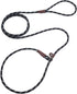 7Ft Slip Lead Dog Leash for Small Dogs, Lightweight Nylon Rope Leash for No Pull Small Puppy Pet Training, Black